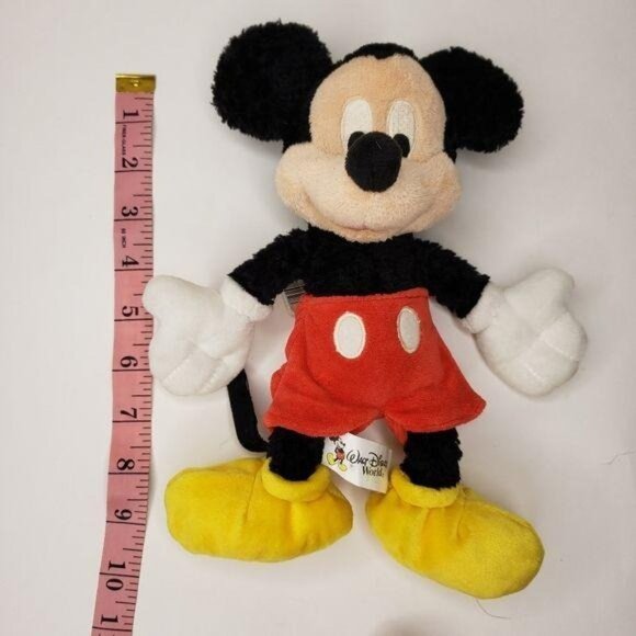 Disney NWT Mickey Mouse Bean Bag Plush Toy 10"  Walt Disney World gift with tag - Picture 3 of 7